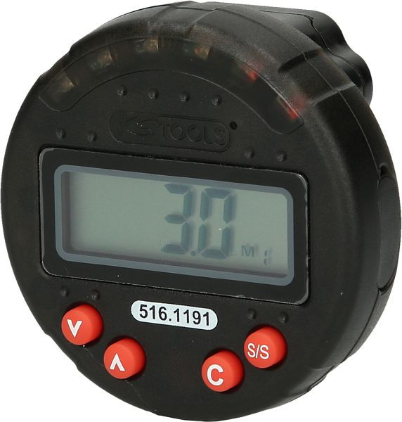 KS Tools Digitale rotatiehoekmeter met magneet, diameter 55,0 mm, 516.1191