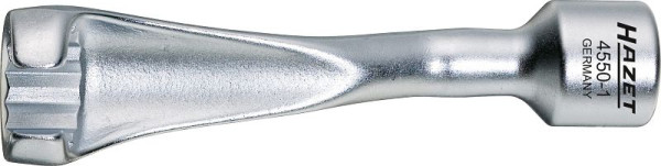 Hazet injectieleidingsleutel, hol vierkant 12,5 mm (1/2 inch), uitwendig dubbel zeskantprofiel, 17 mm, 4550-1