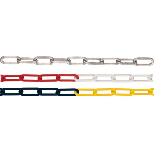Stein HGS HGS-afzetketting van staal, ongelast, kleurloos, VE: 10m, 430.10