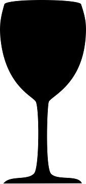 Contact schoolbord motief WINE GLASS, 7690/004