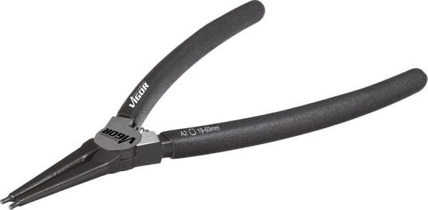 VIGOR-borgveertang, 180 mm, voor externe zekeringen Rechte uitvoering, vorm A DIN 5254, puntdiameter 1,8 mm, V1717