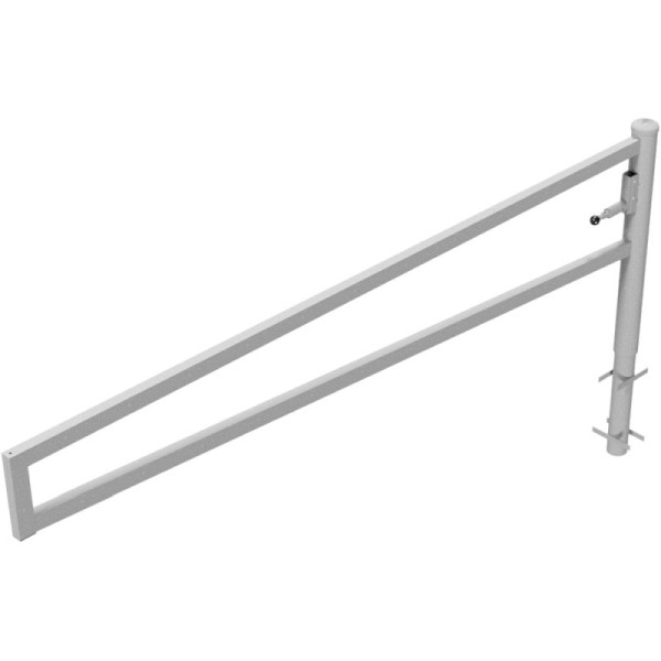 Stone HGS slagboom 360° draaibaar, 3000 mm/zonder verf, voorbereid voor hangslot, voor inzetting in beton, 4013.30v