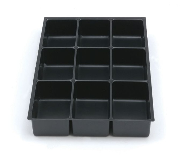 Bisley MultiDrawer™ lade-inzet A4 9 vakken voor A4-laden, kunststof, 226P1800