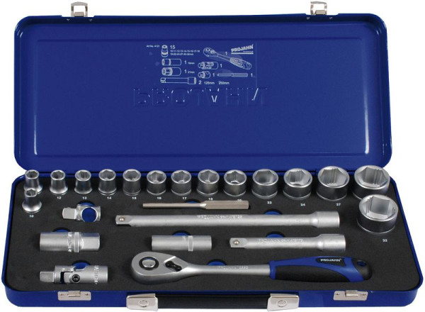 Projahn Xi-on 1/2" dopsleutelset 23 delig, 4121