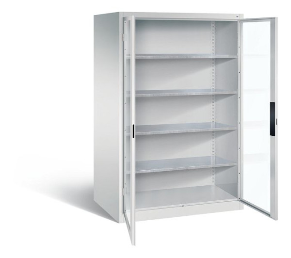 C+P gereedschapskast Acurado, H1950xB1200xD800mm, kleur: lichtgrijs, verzonken handgreep, 8934-055 S10118