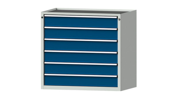 ANKE werkbanken ladekast, model 3002 V, 1060 x 675 x 980 mm, RAL 7035/5010, kuip, 611.402