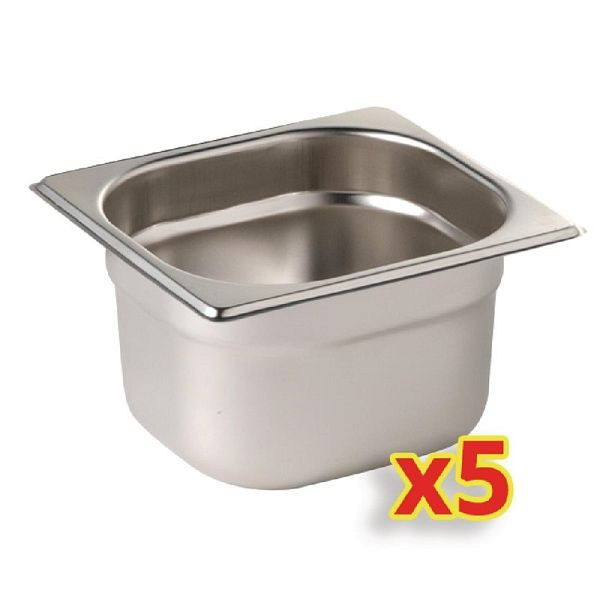 Vogue Gastronorm Kit voor G603/G604 (1/6 x 5) Geen Deksels, S411