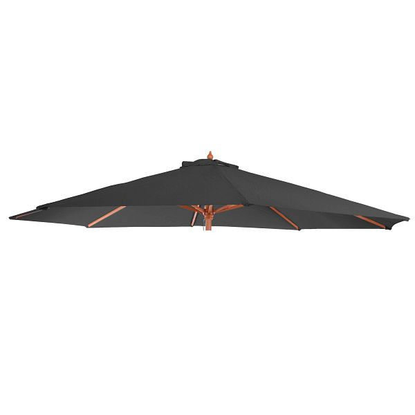 Mendler vervangende hoes voor Florida parasol, parasolhoes vervangende hoes, Ø 3,5m polyester 8 stutten, antraciet, 81656