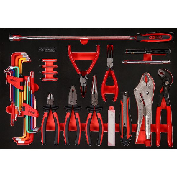 KS Tools PERFORMANCEplus gereedschapsset, 45-delig, tang en stiftsleutel, 811.0045