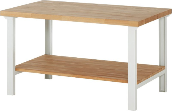 RAU werkbank serie 7000 - modulair ontwerp, massief beukenhouten plank, 1500x840x900 mm, 03-7000-7-159B4S.12