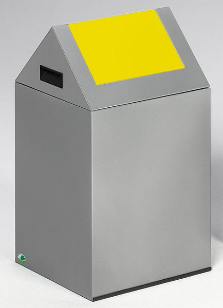 VAR recyclebaar afvalinzamelapparaat WSG 40 S behuizing zilver, inwerpklep geel, 21120
