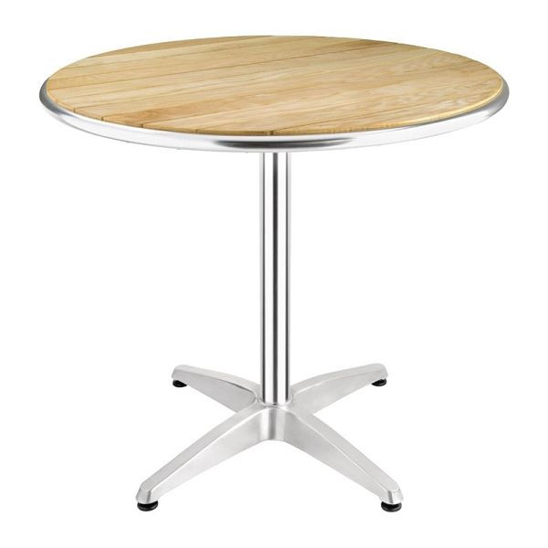 Bolero ronde tafel essenhout 1 poot 80cm, U429