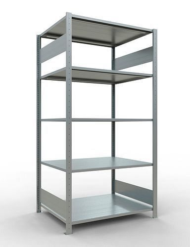 Schulte legbordstelling, basisveld, 5 opbergniveaus, vakbelasting 150 kg, 1060 x 836 x 2000 mm, 278803