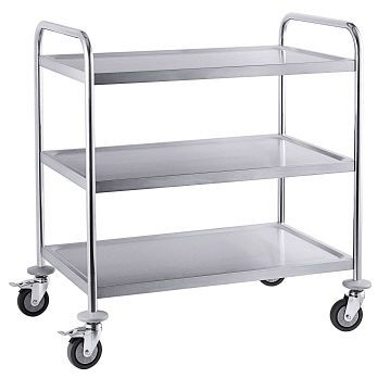 Contacto serveerwagen, 3 niveaus, smal, 8109/003