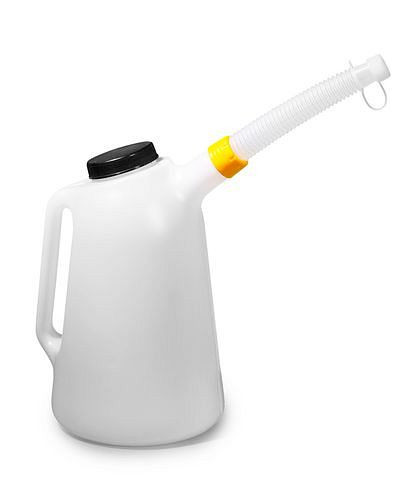 DENIOS vloeistofmaat met schroefbare stofkap, inhoud 5 liter, 117-267