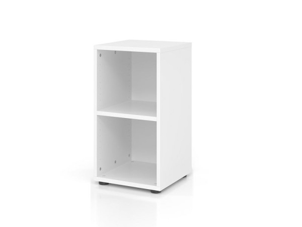 Hammerbacher smalle plank 924RE, 2 OH, romp: wit, 40 x 40 x 74,6 cm (BxDxH), V924RE/W