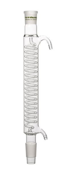 Rettberg spiraalkoeler, kern NS 14.5/23, huls NS 14.5/23, mantellengte 160 mm, borosilicaatglas 3.3, 134084120