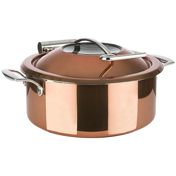 APS Chafing Dish, Ø 30,5 cm, hoogte: 17,5 cm, 18/8 roestvrij staal, koperlook, 12335