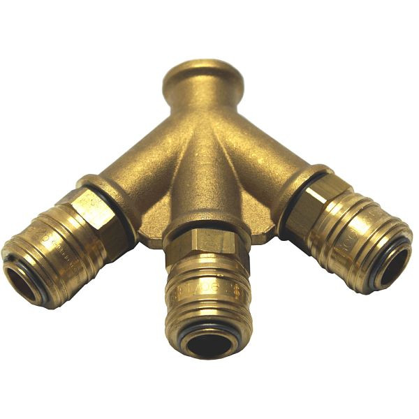 AEROTEC 3-weg verdeler met koppeling 3/8 inch IT, 301.72.03.17