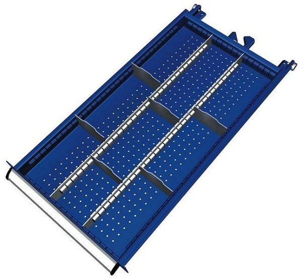 KLW scheidingsmateriaalset voor laden, vakhoogte 50 mm in SDB kast, kastmaat 419 x 750 mm B x D, SDB-B02-032