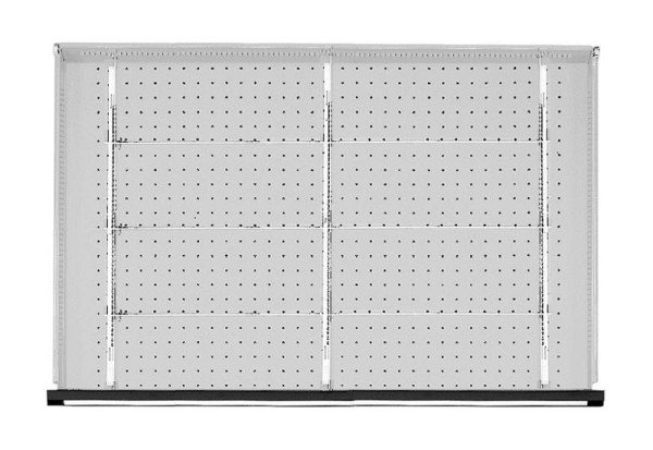 ANKE ladescheidingsset; voor lade 930 x 540 mm (BxD); 1/2 verdeling
