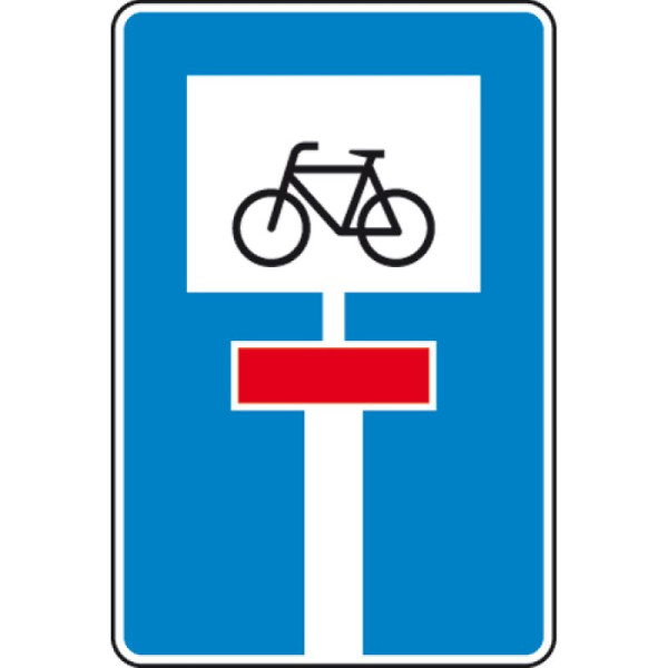 Steen HGS doodlopende straat doorlatend voor fietsverkeer nr. 357-52, 630x420mm /RA1/vlakke vorm 2mm, 357-52-111