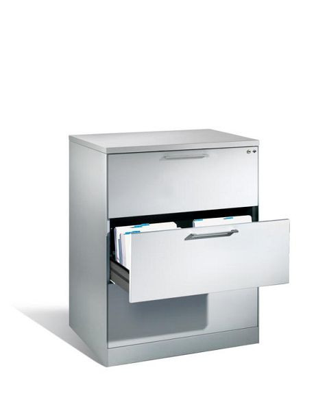 C+P archiefkast Asisto, H1010xB800xD600mm, kleur: lichtgrijs, beugelgreep, 146243-322 S10000