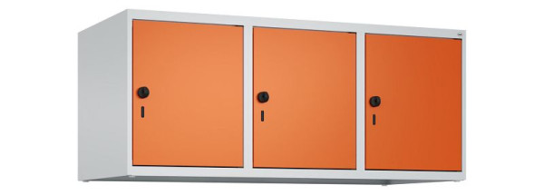 C+P kastopzet Classic PLUS, bovenkast, 7035/2004, veiligheidsdraaisluiting, 500x1200x500mm, 3 vakken, 080090-32 S10030