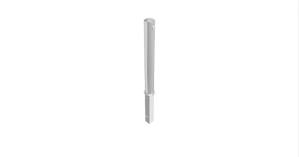 Schake afzetpaal, stalen buis Ø 108 x 2,9 mm, afneembaar, met profielcilinder, thermisch verzinkt, 493Z