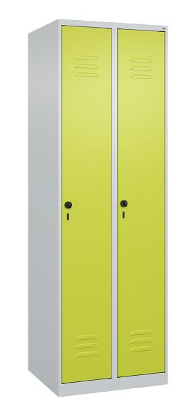 C+P multifunctionele kast Classic PLUS, wasruimte, 2 vakken, 1850x600x500mm, 7035/0024, veiligheidsdraaigrendel, deuren rechtsaanslag, 080000-20B S10009