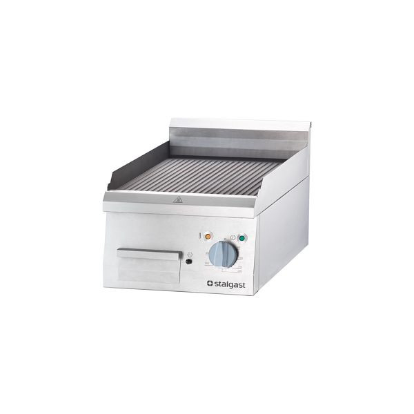 Stalgast elektrische grillplaat als tafelapparaat Serie 700 ND - gegroefd, 400 x 700 x 250 mm (BxDxH), SL360411T