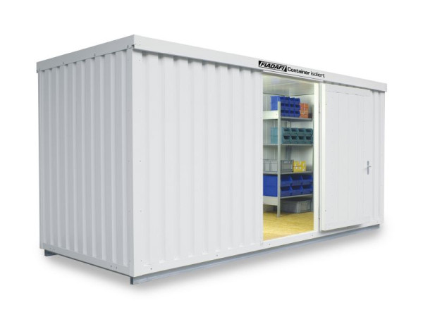 FLADAFI IC 1500 materiaalcontainer, geïsoleerd, met geïsoleerde vloer, 5.080 x 2.170 x 2.500 mm