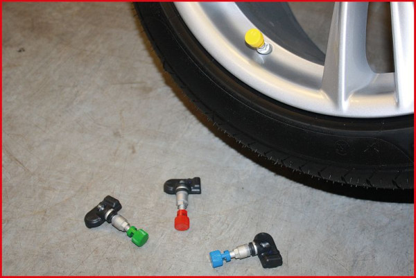 KS Tools RDKS / TPMS bandenontluchter, geel, links voor, 100.1186