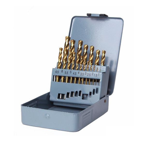GSR spiraalborenset 19-delig rechts DIN 338 HSS-G TiN 1 mm - 10 mm, 08344100