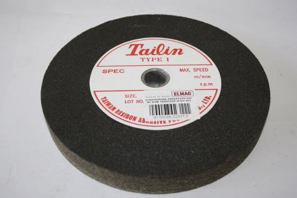 ELMAG slijpschijf 200x25x20 mm voor KSM 1000/200 (korrel 60) 'NORMAAL ALUMINIUM', 9802311