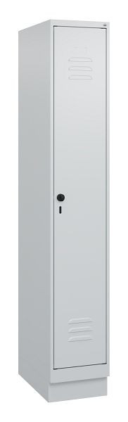 C+P luierkluis Classic PLUS met middenwand, bodem, 1800x300x500mm, 7035/7035, veiligheidsdraaigrendel, 0800207-10F S10009