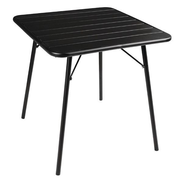 Bolero vierkante bistrotafel staal zwart 70cm, CS731