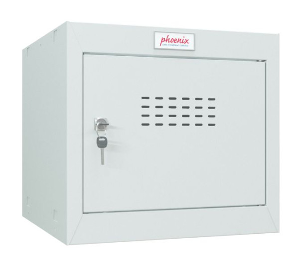 Phoenix CL-serie maat 1 kubuskast in lichtgrijs met sleutelslot, CL0344GGK