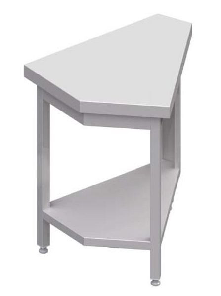 Stalgast neutrale uitgang 45° binnenhoekmodule 644x814x880 mm, RVS deksel, CF06113