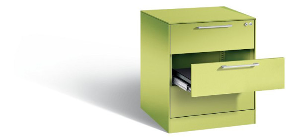 C+P archiefkast Asisto, H710xB562xD600mm, kleur: Viridin groen / Viridin groen, beugelgreep, 146274-322 S10158