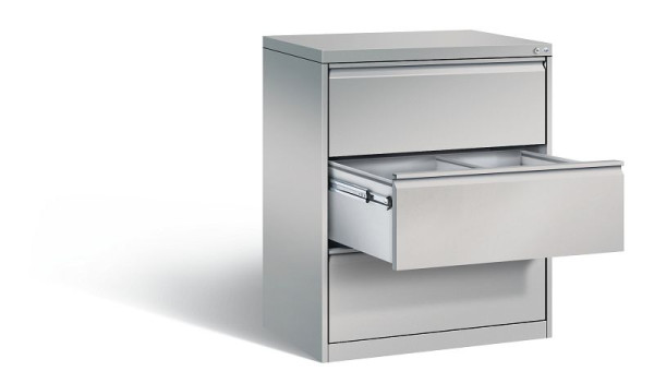 C+P hangmappenkast Acurado, H1045xB787xD590mm, kleur: wit aluminium, handgreep, 12923-312 S10009