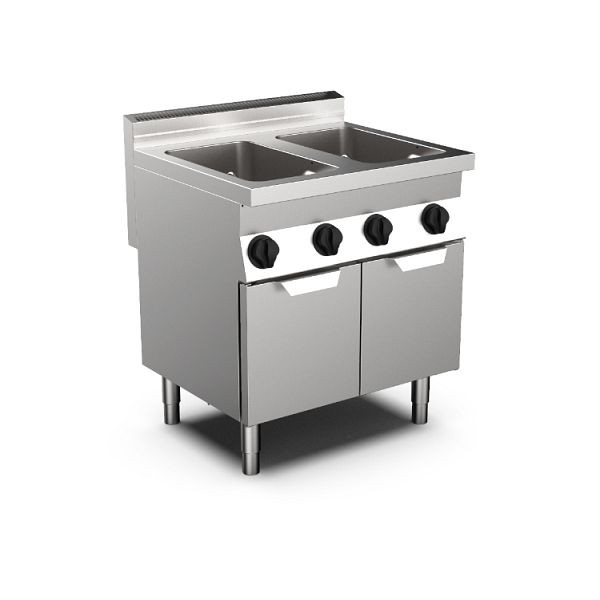 Mareno MO-700 gas pastakoker, 80cm 2x GN 1/1, 2x 28 liter, 170.452