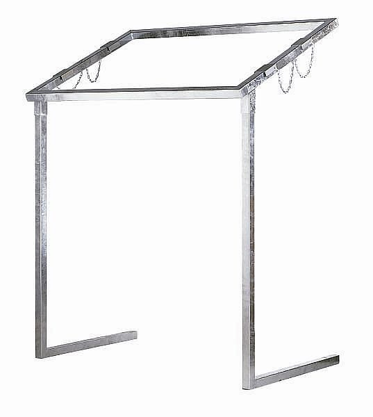 Renner grootvolume-recyclingverzamelaar "JUMBO", stationair, breedte 1200 mm x diepte 760 mm, thermisch verzinkt, geschikt voor vouwzakken 2500 L, 8027-10FV