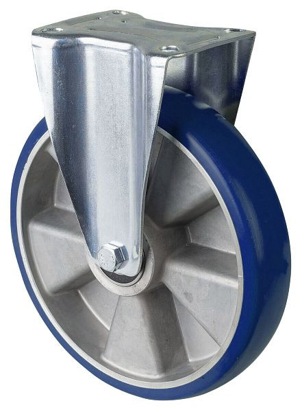 BS rollen transportrol vaste rol, polyurethaan wiel 83 Shore, aluminium velgplaat, kogellager, diameter: 250 mm, L410.B92.250