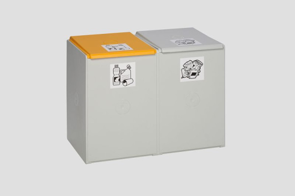 VAR kunststof bak 60 L, 2-weg, zonder deksel, 3811