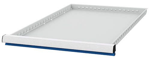 Bedrunka + Hirth lade, incl. Rails, R 18-24, paneelhoogte 50 mm, draagvermogen 70 kg, afmetingen in mm (BxDxH): 450 x 600 x 50, 60.50.050V07