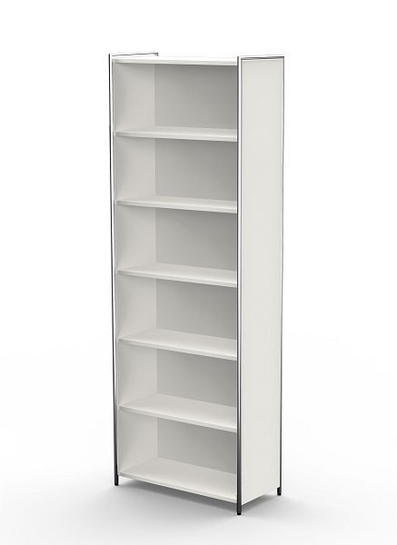 Kerkmann basisplank breed voor 6 OH, Artline, B 800 x D 380 x H 2200 mm, wit, 13748510