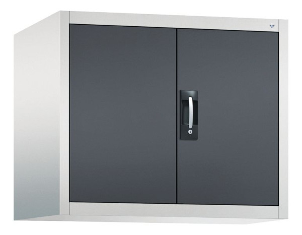 C+P opbouwkast Acurado, H790xW930xD600mm, kleur: lichtgrijs / zwartgrijs, verzonken handgreep, 9295-000 S10024