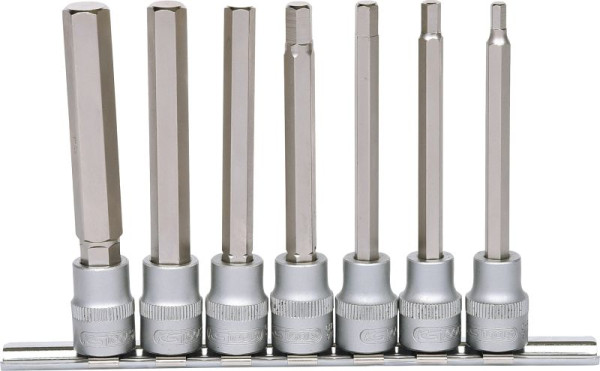 KS Tools 3/8" bitdoppenset, binnenzeskant, lang, 7-delig, 911.1560
