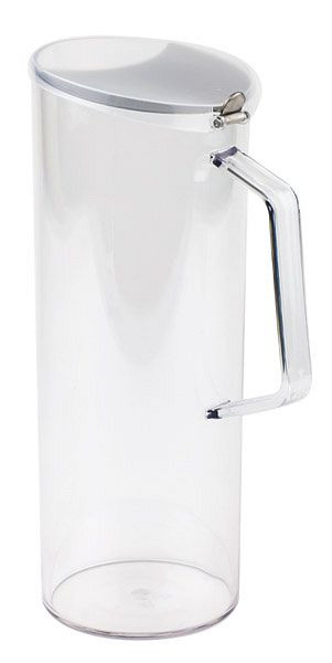 APS mueslikaraf, Ø 10 cm, hoogte: 28 cm, 1,5 liter, SAN, transparant, draaibaar roestvrijstalen deksel, 10778